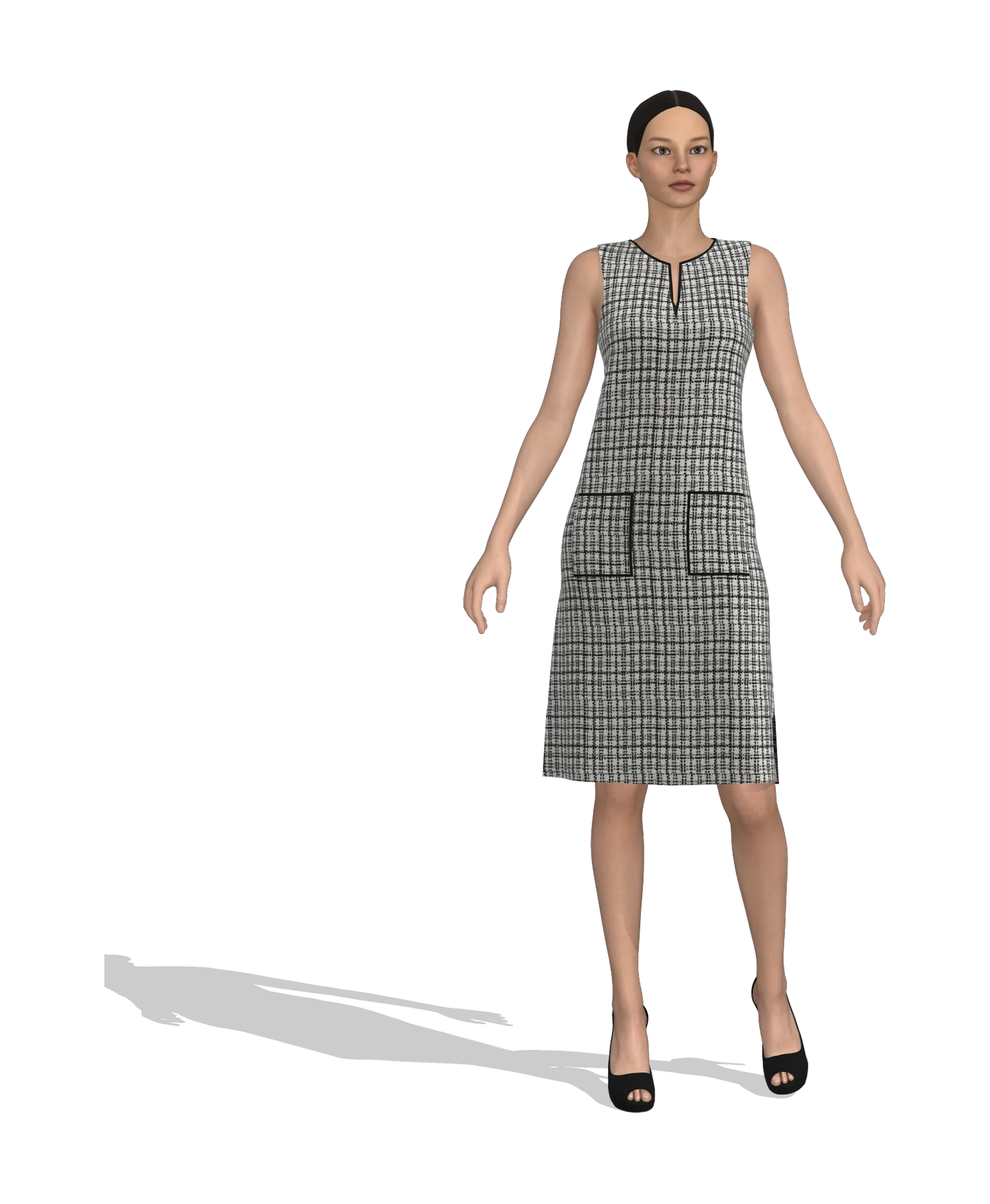 KDscion p83 sleeveless sheath dress